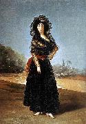 Portrait of the Duchess of Alba. Alternately known as The Black Duchess Francisco de Goya